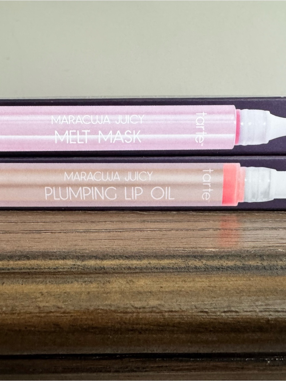 tarte Maracuja Juicy Plumping Lip Oil & Melt Mask Duo - Light Pink and Coral